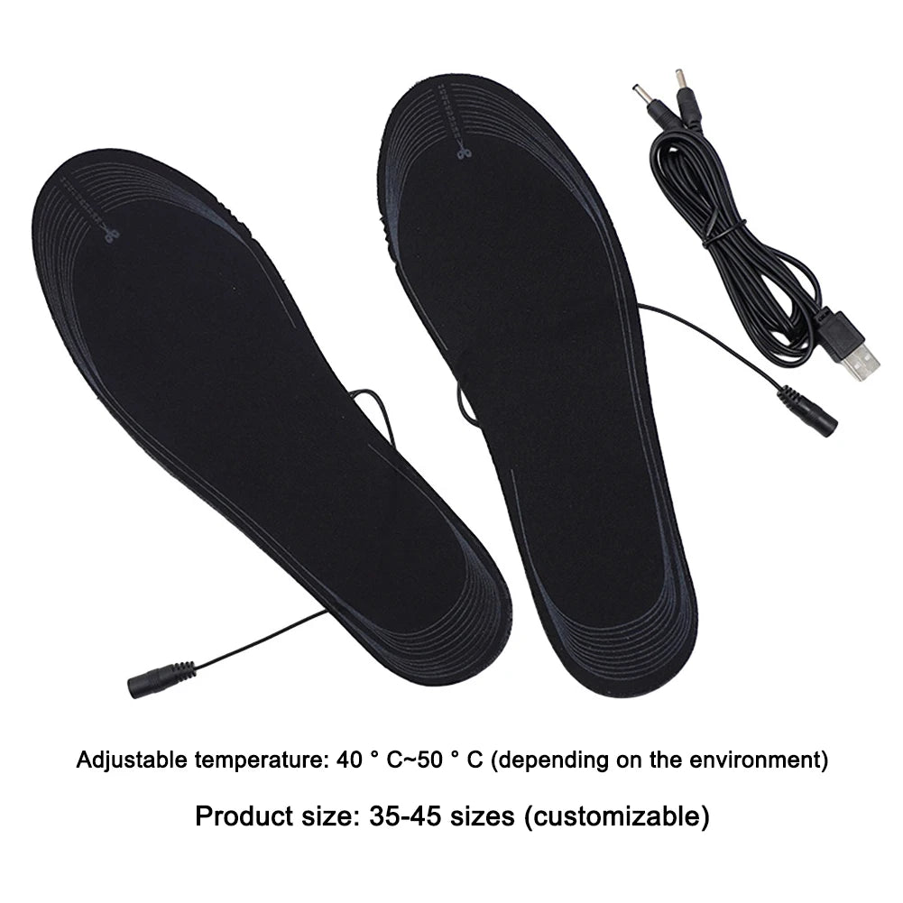 IgniPes™: USB Heated Insoles - Comfortable, Washable, Thermal Shoe Pads Mat Shoe Accessories